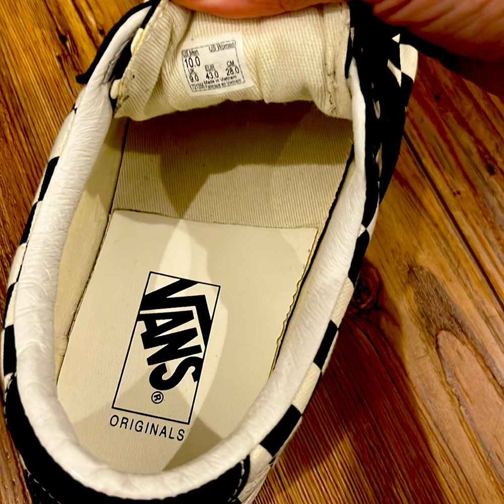 VANS SIZE 10 OG Sid LX 'Checkerboard - Black' NEW - Picture 4 of 9